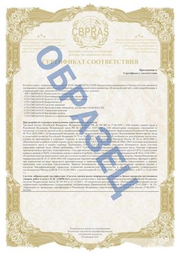 Образец Приложение к СТО 01.064.00220722.2-2020 Поронайск Сертификат СТО 01.064.00220722.2-2020 